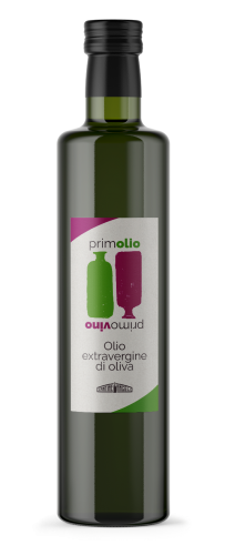 bottiglia di olio di oliva, prim'olio primo vino