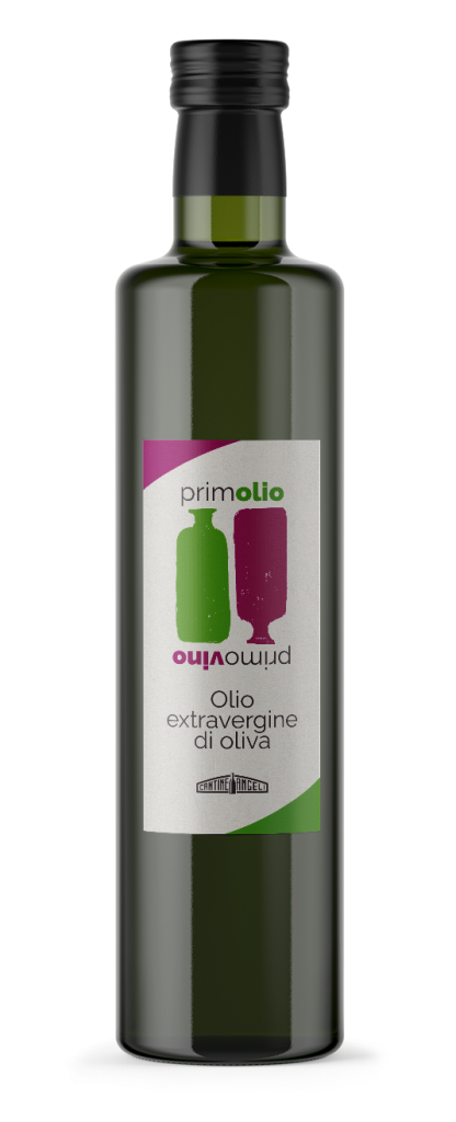bottiglia di olio di oliva, prim'olio primo vino