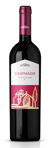 Bottiglia di vino Campmaior rosso di Toscana, in vendita presso Cantine Angeli