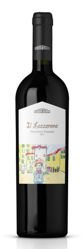 Bottiglia di vino rosso Lazzerone DOC Maremma, in vendita presso Cantine Angeli